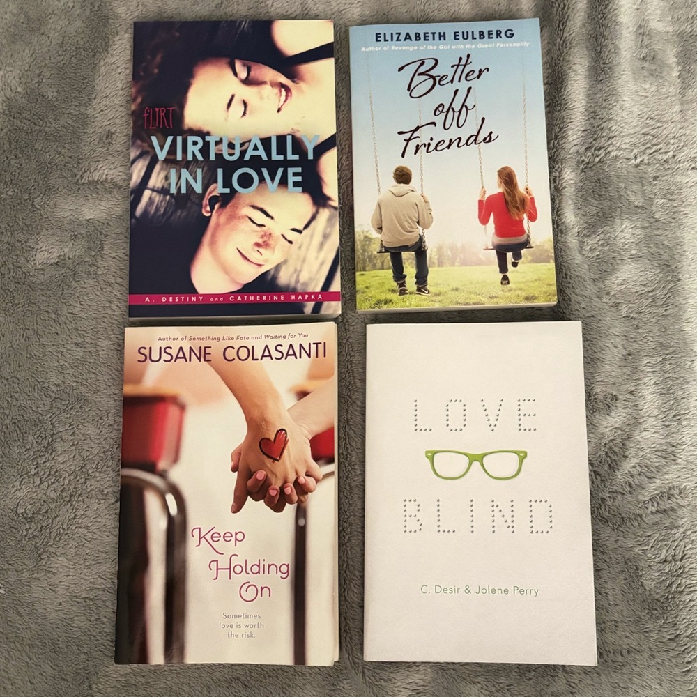 Four Young Adult Romance Books (paperback)
